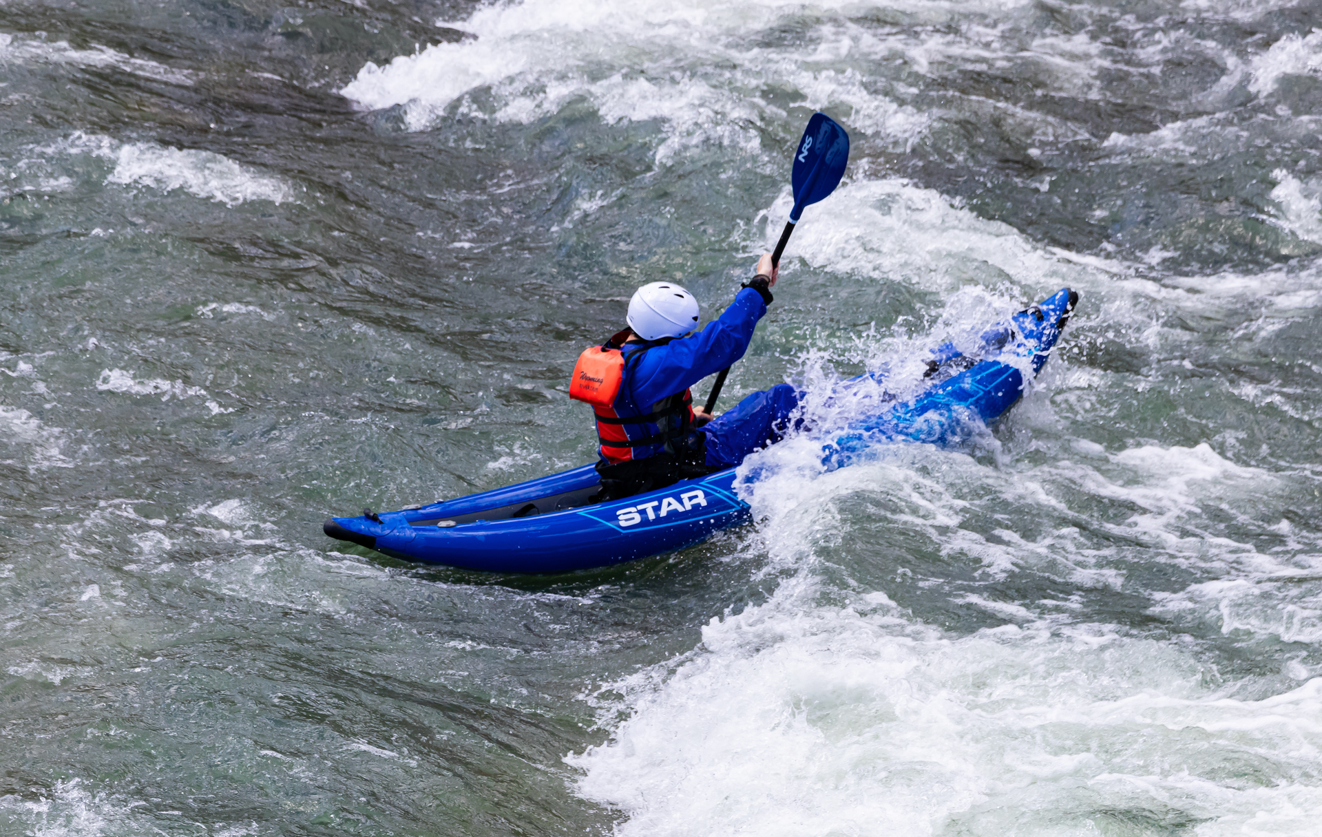 Inflatable Kayaking with Wyoming River Trips is an exciting whitewater adventure.